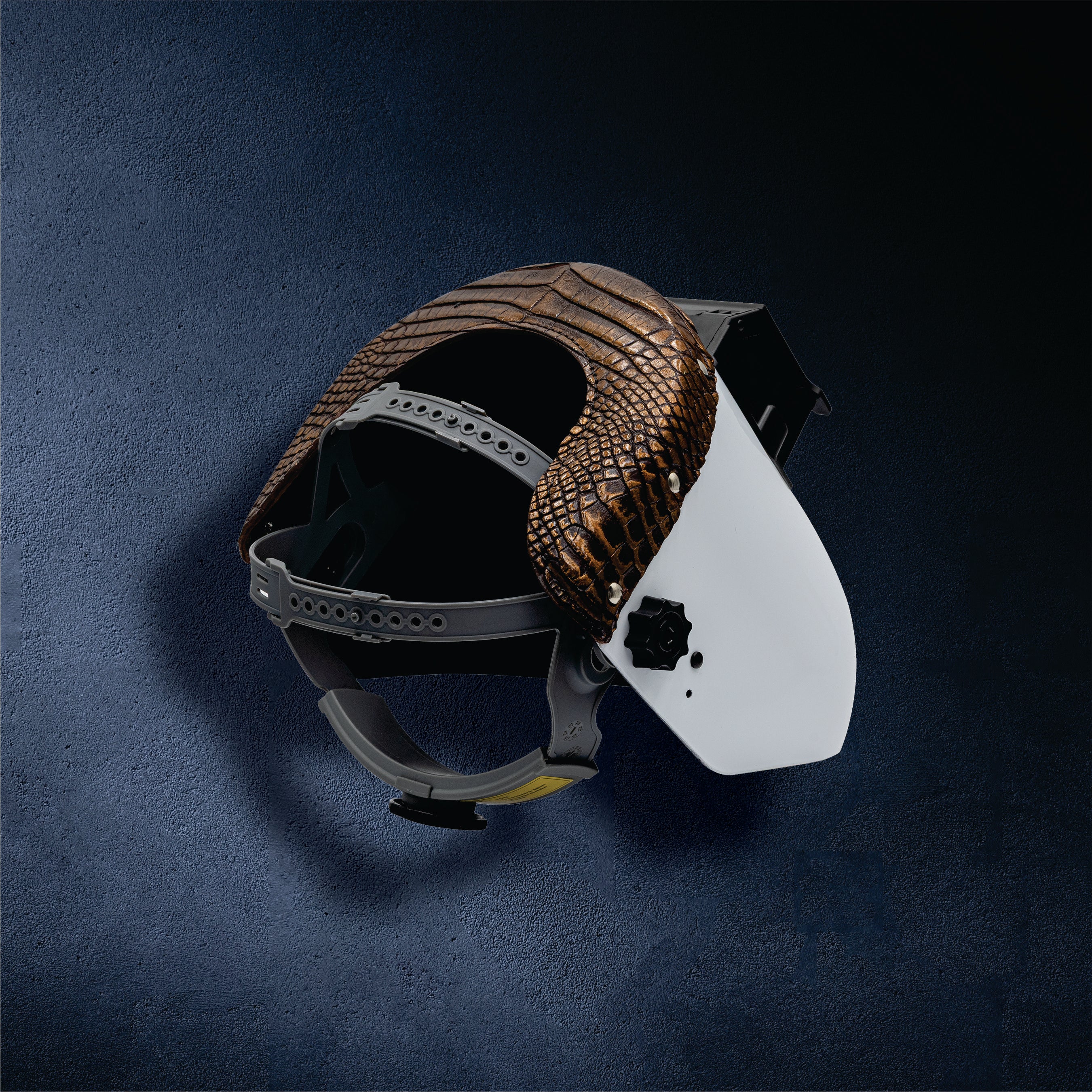 Outlaw Leather Proliner — White Shell with Copper Caiman